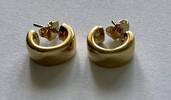 Goldfarbene Creolen von Pierre Lang PL Modeschmuck -