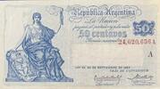 50 Centavos 1897 Argentinien Banknote I