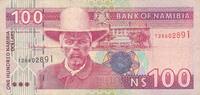 Namibia 100 Dollars Banknote Bank of Namibia -