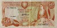 Zypern 50 Cents Banknote -