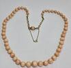 Antikschmuck Korallenschmuck Korallenkette 333er Gold Verschluss Koralle Korallencollier -