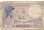 Frankreich 5 Francs Geldschein Banknote -