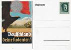 Drittes Reich Deutschland AK Propaganda II. Weltkrieg Ansichtskarte Ganzsache / Postkarte, Deutschland deine Kolonien! -