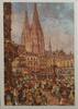 Drittes Reich Deutschland AK Propaganda 2. Weltkrieg Ansichtskarte Postkarte Ganzsache Kölner Dom Karneval, ungelaufen -