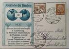 Drittes Reich Deutschland AK Propaganda 2. Weltkrieg Ansichtskarte Postkarte Ganzsache Journée du Timbre Luxembourg -