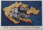 Drittes Reich Deutschland AK Propaganda 2. Weltkrieg Ansichtskarte Postkarte Wir danken unserm Führer -