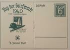 Drittes Reich Deutschland AK Propaganda 2. Weltkrieg Ganzsache/ Ansichtskarte, Postkarte Tag der Briefmarke -