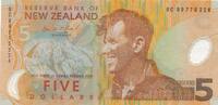 Neuseeland 5 Dollars -