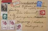 Drittes Reich Deutschland Briefumschlag, R-Brief, 2. Weltkrieg, Propaganda Durch Eilboten, Reichsberufswettkampf, Reichs-Gartenschau Stuttgart, Köln -
