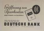 Drittes Reich Deutschland AK Propaganda 2. Weltkrieg Ansichtskarte, Postkarte Deutsche Bank, Sparkonto, Reklame, Sparbuch -