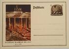 Drittes Reich Deutschland AK Propaganda 2. Weltkrieg Ganzsache/ Ansichtskarte, Postkarte Berliner Tor -