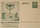 Drittes Reich Deutschland AK Propaganda 2. Weltkrieg Ganzsache/ Ansichtskarte, Postkarte Haus des Deutschen Rechts -