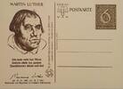 Drittes Reich Deutschland AK Propaganda 2. Weltkrieg Ganzsache/ Ansichtskarte, Postkarte , Marthin Luther, Kriegs WHW -