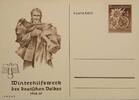 Drittes Reich Deutschland AK Propaganda 2. Weltkrieg Ganzsache/ Ansichtskarte, Postkarte Winterhilfswerk des deutschen Volkes 1938/19 -