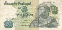 Portugal 20 Escudos Banknote Portugal 20 Escudos -