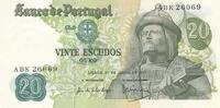 Portugal 20 Escudos Banknote Portugal 20 Escudos -
