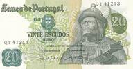Portugal 20 Escudos Banknote Portugal 20 Escudos -