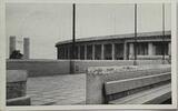 Drittes Reich Deutschland AK Propaganda 2. Weltkrieg Ansichtskarte, Postkarte Berlin Charlottenburg, Reichssportfeld, Schwimmstadion -