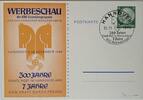 Drittes Reich Deutschland AK Propaganda 2. Weltkrieg Ganzsache/ Ansichtskarte, Postkarte Werbeschau der KdF Sammlergruppen, Hannover -