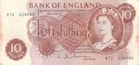 Großbritannien 10 Shillings Banknote Großbritannien 10 Shillings -