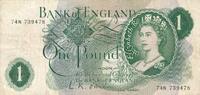 Großbritannien 1 Pound Banknote Großbritannien 1 Pound (1960-62) -