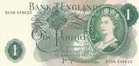 Großbritannien 1 Pound Banknote Großbritannien 1 Pound (1970-77) -