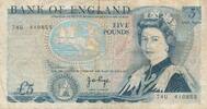 Großbritannien 5 Pounds Banknote Großbritannien 5 Pounds (1973-80) -