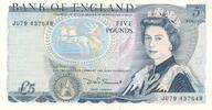 Großbritannien 5 Pounds Banknote Großbritannien 5 Pounds (1982-88) -