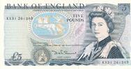 Großbritannien 5 Pounds Banknote Großbritannien 5 Pounds (1982-88) -