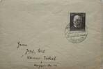 Drittes Reich Deutschland Briefumschlag, 2. Weltkrieg Wollstein, Gedenkbriefmarke Robert Koch -