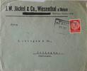 Drittes Reich Deutschland Briefumschlag, 2. Weltkrieg J.W. Jäckel&Co., Wiesenthal, Solingen -