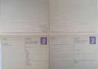 Drittes Reich Deutschland AK Postkarte mit Antwort, 2. Weltkrieg, Propaganda Ansichtskarte, Ganzsache -