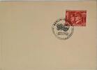 Drittes Reich Deutschland Briefumschlag, 2. Weltkrieg Berlin-Pankow Briefmarken-Werbeschau des Kreises VIII, Zwei Völker und Ein Kampf -