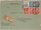 Drittes Reich Deutschland Briefumschlag, R-Brief, 2. Weltkrieg Berlin, Swinemünde, Unterstützt die NS. Wolkswohlfahrt! -