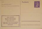 Drittes Reich Deutschland AK Postkarte, 2. Weltkrieg, Propaganda Ansichtskarte, Ganzsache, Der Führer kennt nur Kampf, Arbeit und Sorge -