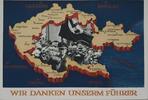 Drittes Reich Deutschland AK Postkarte, 2. Weltkrieg, Propaganda Ansichtskarte, Ganzsache, Wir danken unserm Führer, Berlin C2 Weihnachtsmarkt -