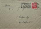 Drittes Reich Deutschland Briefumschlag, 2. Weltkrieg Berlin SW11 Ein Volk hilft sich selbst Kriegs WHW Sonderstempel -