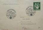Drittes Reich Deutschland AK Postkarte, 2. Weltkrieg, Propaganda Ansichtskarte, Berlin-Steglitz 1, Tag der Briefmarke 6+24 Pfennig -