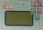 Drittes Reich Deutschland Briefumschlag mit Fenster, R-Brief, 2. Weltkrieg Berlin 27, Vilshofen Niederbayern, Aidenbach, 6 Pfennig, 10 Pfennig -