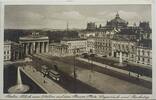 Drittes Reich Deutschland AK Postkarte, 2. Weltkrieg, Propaganda Ansichtskarte, BerlinSW 11, Blick vom Adhlon auf den Pariser Platz, Tiergarten -