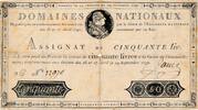Frankreich 50 Livres Assignat -