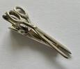 Krawattenklammer Schere 925er Sterling Silber Silberschmuck -