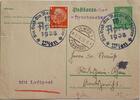 Drittes Reich Deutschland AK Ansichtskarte Propaganda 2. Weltkrieg Drucksache, Postkarte Ganzsache Wien Mit Luftpost, Ein Volk Ein Reich Ein Führer -
