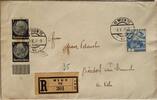Österreich, Drittes Reich Deutschland Briefumschlag, R-Brief 2. Weltkrieg Wien, Vorarlberg -