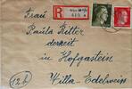 Österreich, Drittes Reich Deutschland Briefumschlag, R-Brief, 2. Weltkrieg Wien, Bad Hofgastein -