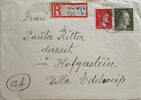 Österreich, Drittes Reich Deutschland Briefumschlag mit Brief, R-Brief, 2. Weltkrieg Wien, Hofgastein -