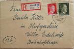 Österreich, Drittes Reich Deutschland Briefumschlag R-Brief, 2. Weltkrieg Wien, Bad Hofgastein -