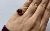 Silberring 925er Sterling Silber mit Bernstein Silberschmuck -