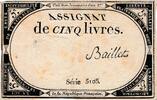 Frankreich 5 Livres Assignat -