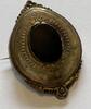 Antike Brosche mit schwarzem Stein Onyx? -